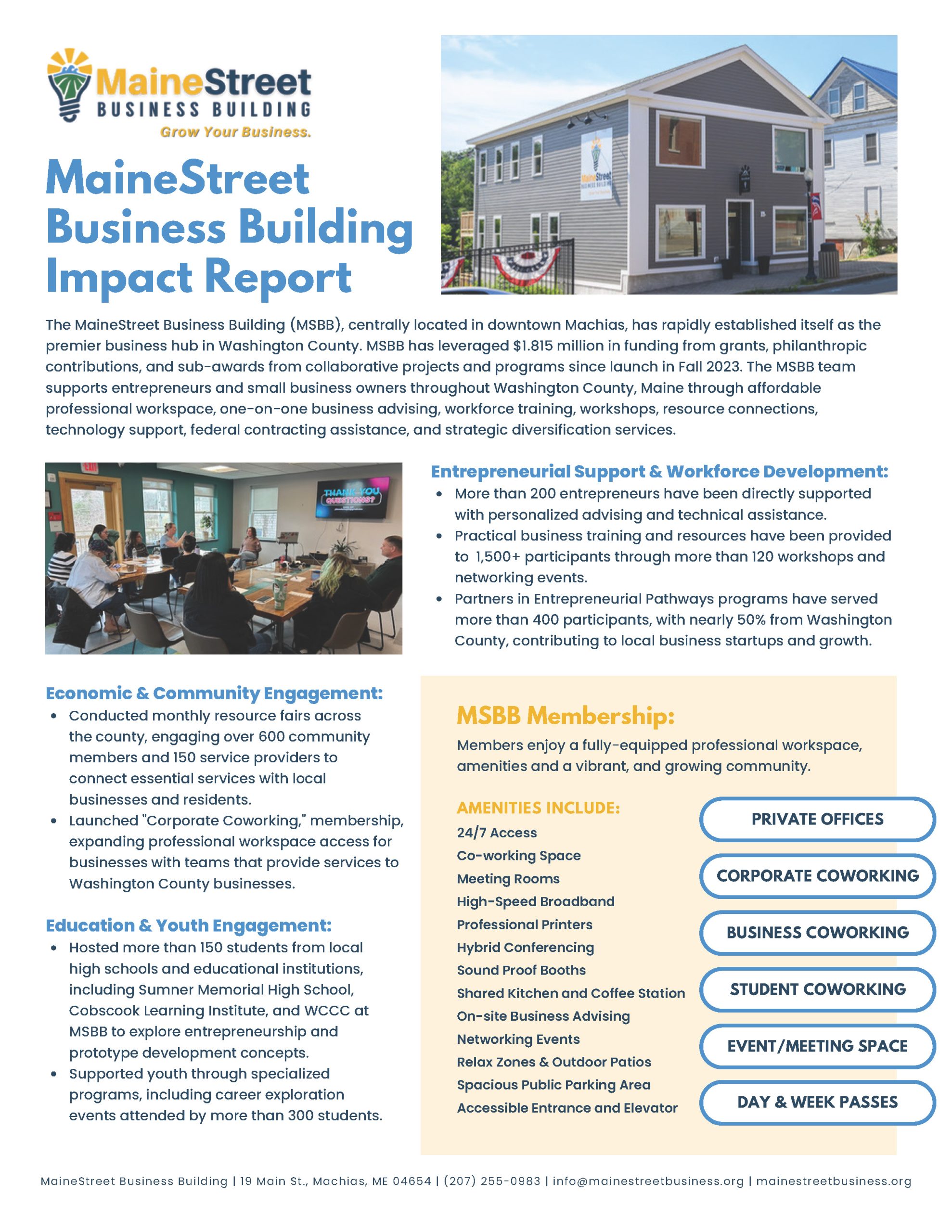 MSBB Impact Report page 1